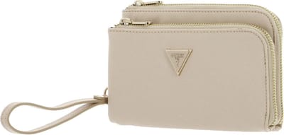 GUESS Avondtas Double Flat Pouch Rosewood Beige