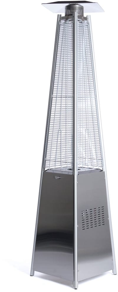 Fornorth Terrasverwarmer Pyramid 13kW gasvermogen, roestvrij staal