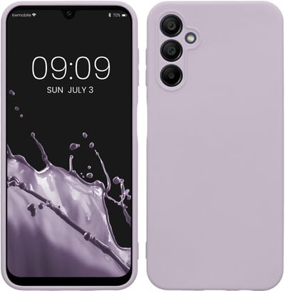 kwmobile telefoonhoesje geschikt voor Samsung Galaxy A14 5G - Hoesje voor smartphone - Precisie camera uitsnede - In lavendel