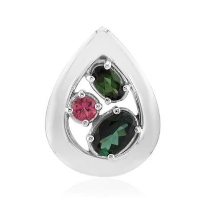 Cavill - Zilveren Hanger 925 Sterling - Petrolgroene Toermalijn 0,655 ct - Elegante Druppelvormige Toermalijn Sieraden