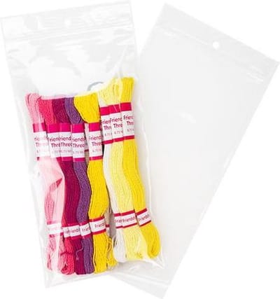 Gripzakken met Ophanggat 10x20,5cm50 Micron (100 stuks) | gripzak | ziplock zakken | ziplock zakjes
