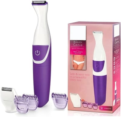 Oplaadbare Trimmer - Gezichtsont Haarverwijderaar - Gladde Huid - Wasbare Precisiekop - 19x9x4 cm - Paars