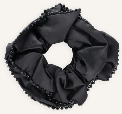 Becksondergaard Luster Bead Scrunchie Haaraccessoires Dames - Zwart - Maat ONESIZE