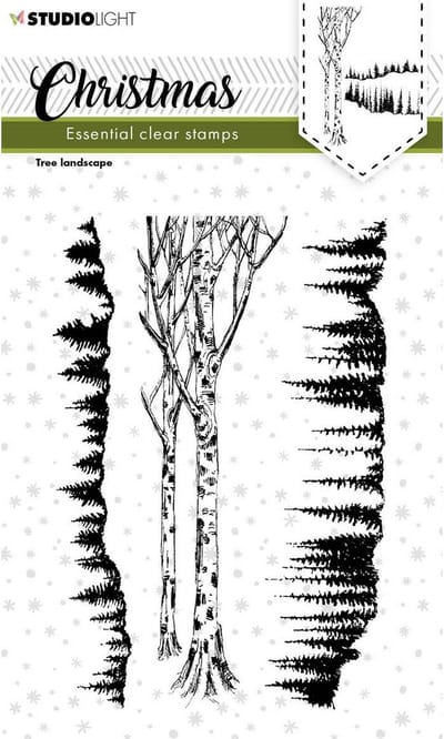 Studio Light Essentials Clear Stamp Christmas Tree landscape