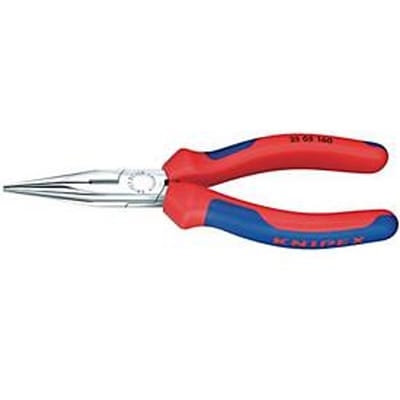 Knipex 25 05 140 Platte rondbektang Elektronica en fijnmechanica Recht Vanadium elektrostaal 140 mm