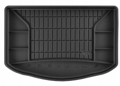 FROGUM TM Kofferbakmat - Geschikt voor KIA Soul II (2013-2019) - Onderste laadvloer - TPE Rubber - Zwart