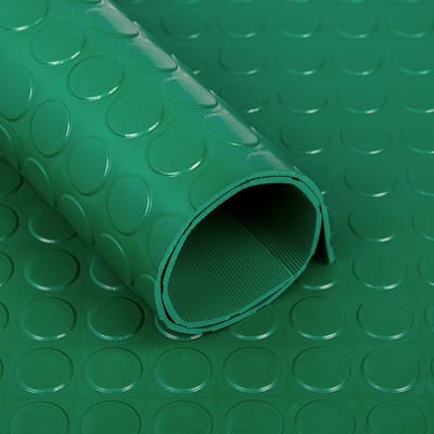 Rubbermagazijn - Noppenloper - Groen - Dikte 3mm - 120cm breed - Lengte 10 meter