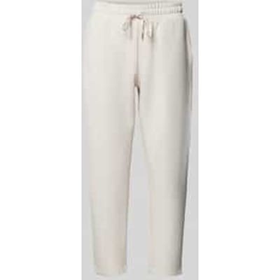 Sweatpants met paspelzakken aan de achterkant