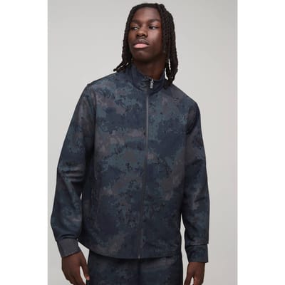 Camo Ripstop Funnel Neck Overshirt | Size XS