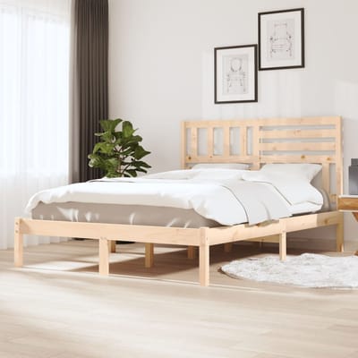 vidaXL - Bedframe - massief - grenenhout - 120x200 - cm