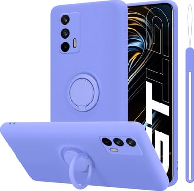 Cadorabo Hoesje geschikt voor Realme GT / GT Neo 2T / Q3 PRO in LIQUID LICHT PAARS - Beschermhoes van flexibel TPU silicone Case Cover met ring