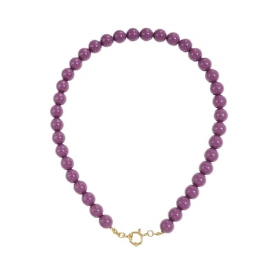 Ketting met kralen en frontsluiting-12mm