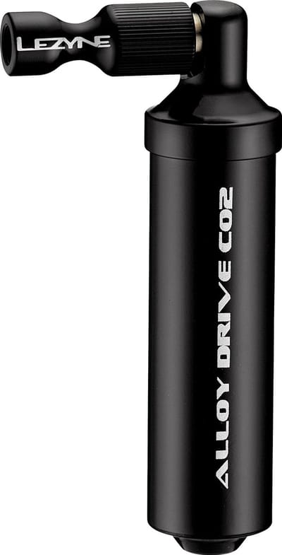 Lezyne Alloy co2 Pomp – Pomp – Geschikt voor alle co2 patronen met draad – Geschikt voor 16g cartridge – Zwart