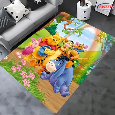 Nieuwe planken! Klassiek Disney Winnie de Poeh Tapijt, Keuze voor Woonkamer Slaapkamer Kinderkamer, Antislip Machinewasbare Mat 60*90cm