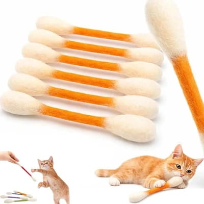 6 STUKS Katoenen Swabs Kat Speeltje Kittens Kauwstokjes voor Binnen Verveling Duurzaam Tandjes Krijgen Touwen Interactief Accessoire