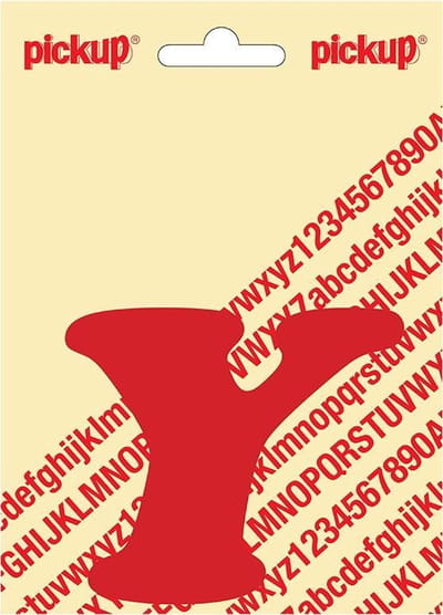 Pickup plakletter CooperBlack 80 mm - rood Y