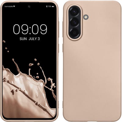 kwmobile telefoonhoesje geschikt voor Samsung Galaxy A36 5G - Hoesje voor smartphone - Back cover in metallic goud