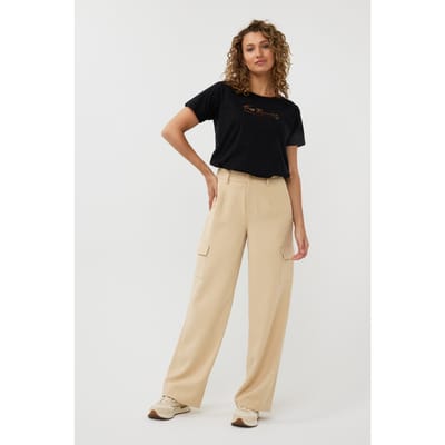 EsQualo Trousers Cargo City Sand Maat: 36 | Pantalons Outlet | Dames | Beige