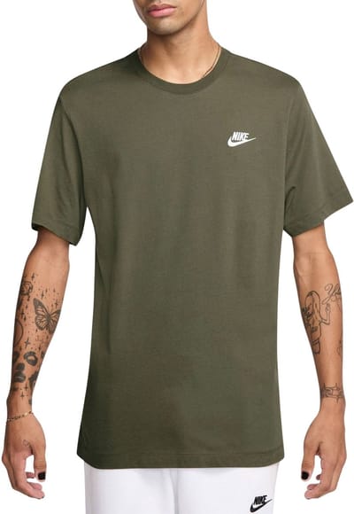 Nike Sportswear Club Heren T-shirt Ar4997-223 - Kleur Bruin - Maat M