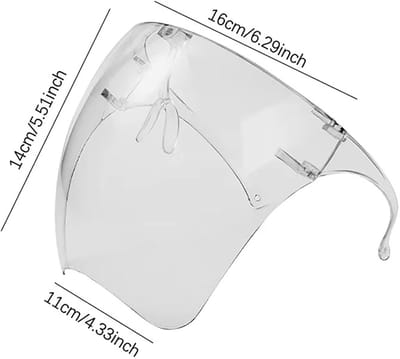 Gezichtsbescherming | Veiligheid | Comfortabel | Ademend | Herbruikbaar | Oogbescherming | Lichtgewicht | Duurzaam | Uniseks | Universele pasvorm | Medisch | Bouw | faceshield