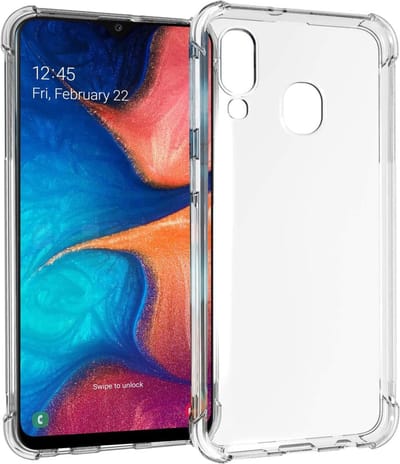 Hoesje geschikt voor Samsung Galaxy A30 - Clear Anti Shock Hybrid Armor Case Siliconen Back Cover Hoes Transparant