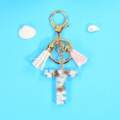 Letter Sleutelhanger A-Z – Luxe Initialen Sleutelhanger met Pompon & Kwastje – Tashanger voor Dames & Meisjes – Accessoire voor Sleutelbos, Handtas, Rugzak & Autosleutel – Persoonlijk Cadeau voor Vrouw, Moeder, Dochter & Vriendin