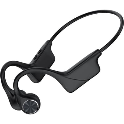 Beengeleiding Koptelefoon Draadloze BT 5.0 Oortelefoon Outdoor Sport Headset IPX6 Waterdicht Zweet zwart
