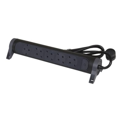 Legrand Premium 5x2P+A 1,5m Snoer Zwart Contactdoos (Europese Stekkerdoos) - 694532 [5 stuks]
