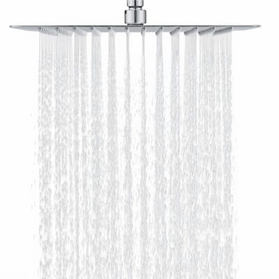 Dailygoods- Regendouche Hoogdruk - Douchekop 30 x 30 cm - Roestvrij Staal - Watervalervaring - Anti-kalk Sproeiers - Duurzaam Design