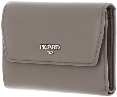 PICARD Leren portemonnee Bingo Flap Wallet Gravel Taupe