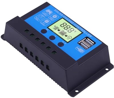 PWM Solar Laadregelaar 30A - 12V met LCD-display, Automatische Spanningsdetectie en Geschikt voor Buiten