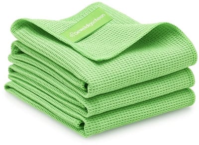 Geweldigschoon Droogdoeken - 40x45cm - 3 stuks - Microvezeldoeken - Maat S - Groen
