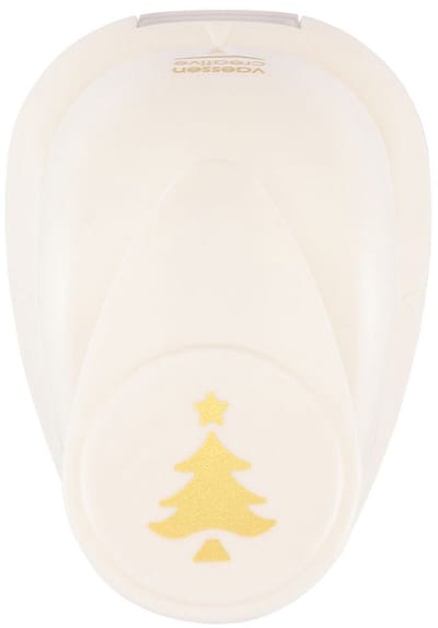 Vaessen Creative Pons - Figuurpons - Kerstboom - 1,3 x 1,6 cm