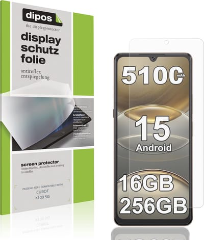dipos – 4x Matte Beschermfolie geschikt voor CUBOT X100 5G | Krasbestendige & antireflecterende Screenprotector Ultra-Thin