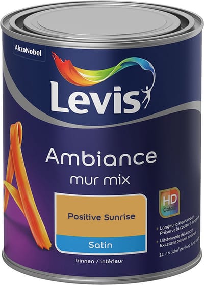Levis - Ambiance Mur Satin Mix - Positive Sunrise - Mengverf - 1 L