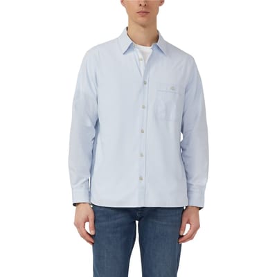 s.Oliver Shirts Light Blue Maat: XL | Casual Overhemden Outlet | Heren | Blauw