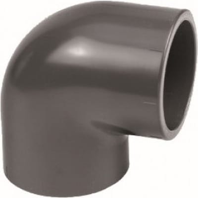 Druk PVC knie 90gr - 32mm - 16 bar