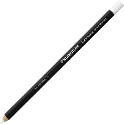 Staedtler potlood Lumocolor permanent glasochrom, wit
