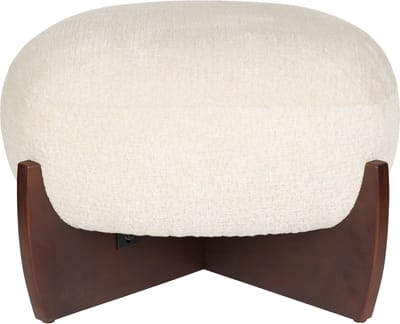 Dutchbone Emilius Poef/ Hocker Beige