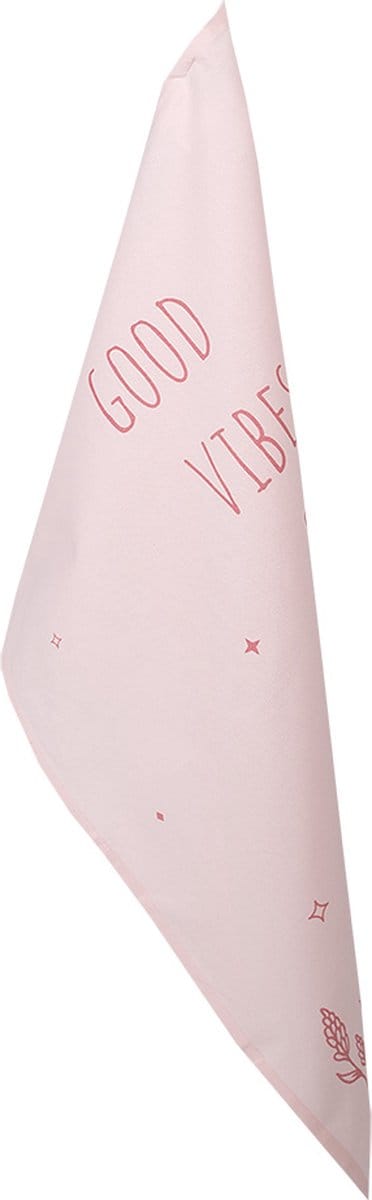 Clayre & Eef Theedoek 47x70 cm Roze Katoen Bloemen
