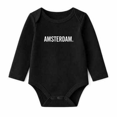 Romper Amsterdam - zwart - lange mouw