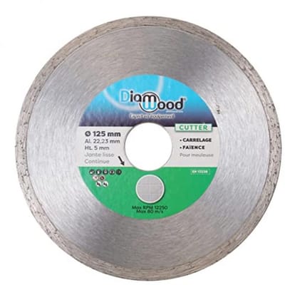 Diamantschijf - Snijschijf - Tegels Snijden - Hoge Diamant Concentratie - Diameter 125 mm - Zilver