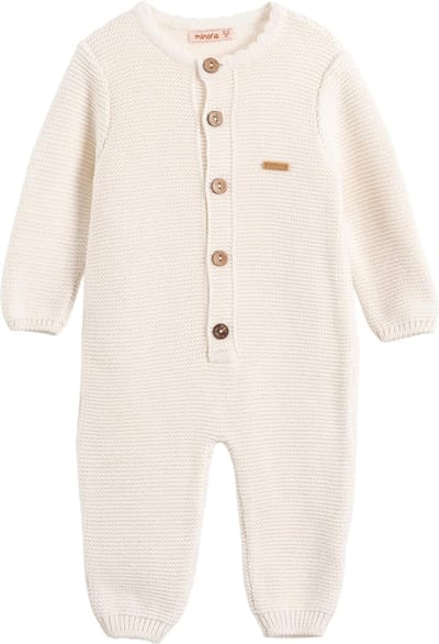 Minora gebreide baby kleding jongens-Unisex boxpakje- Baby kleding meisjes- Maat 68/ 4-6 Maanden-Newborn overalls winter- Baby kleding jongens- Zuiver Wit- Sinterklaas