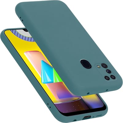 Cadorabo Hoesje geschikt voor Samsung Galaxy M31 in LIQUID GROEN - Beschermhoes gemaakt van flexibel TPU silicone Case Cover