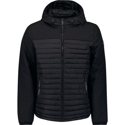 No Excess Jacket Short Fit Hooded Padded Black Größe: M | Leichte Jacken Outlet | Herren | Schwarz