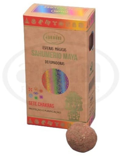 Handgemaakte wierook bolletjes met 7 CHAKRA´S - Geactiveerde ontsmettingsbommen - 8 bolletjes