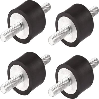 Anti Vibratie Rubberen Steunen M8 x 23 Voor Auto en Boot - 4 Stuks