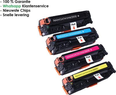 AtotZinkt Huismerk XL Multipack Laser toner cartridges voor HP (205A) CF530A, CF531A, CF532 en CF533A | Geschikt voor HP Color Laserjet Pro M154, MFP M180, M180N, M181, M181FW (zwart, cyaan, magenta & yellow)