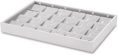 Sieraden Organizer - Opbergbakje Tray - Sieraden Opbergen - Verstelbare Vakken - 35 x 24 cm - Zwart