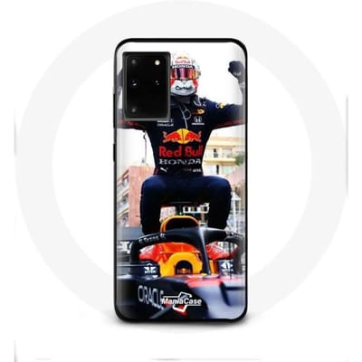 Hoesje voor Samsung galaxy S11 plus Formule 1 Max Verstappen F1 coureur zwart rood en geel